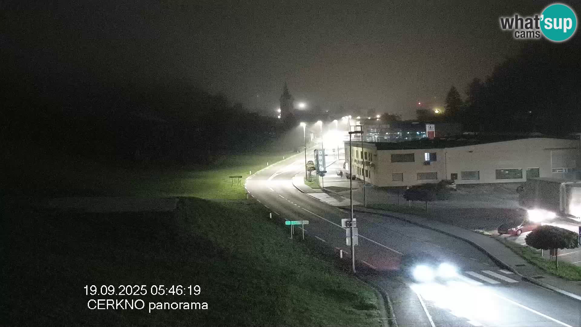 Cerkno city entrance Live Webcam