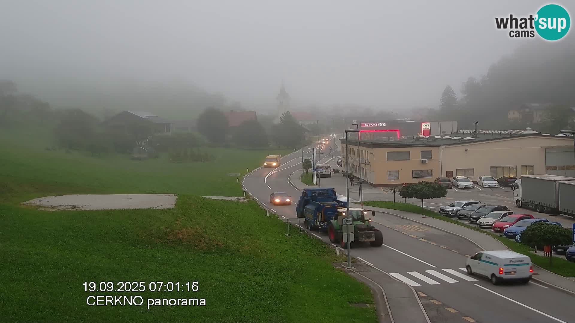 Cerkno entrada a la ciudad Webcam en vivo