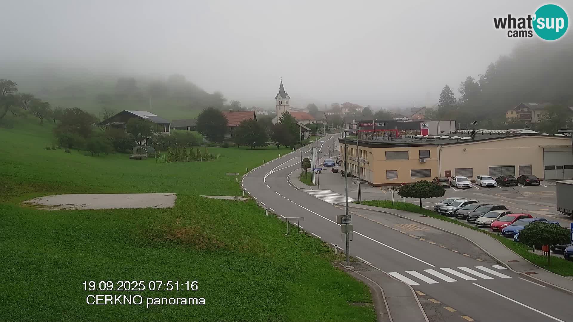 Cerkno city entrance Live Webcam