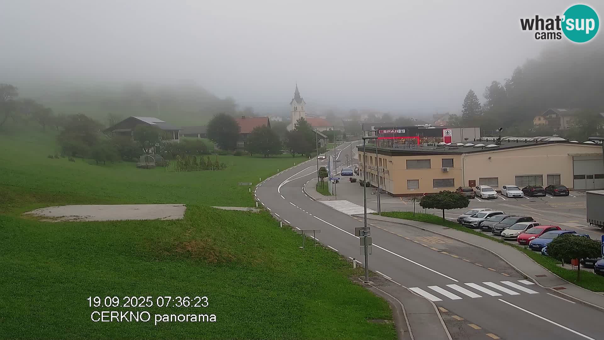 Cerkno entrada a la ciudad Webcam en vivo