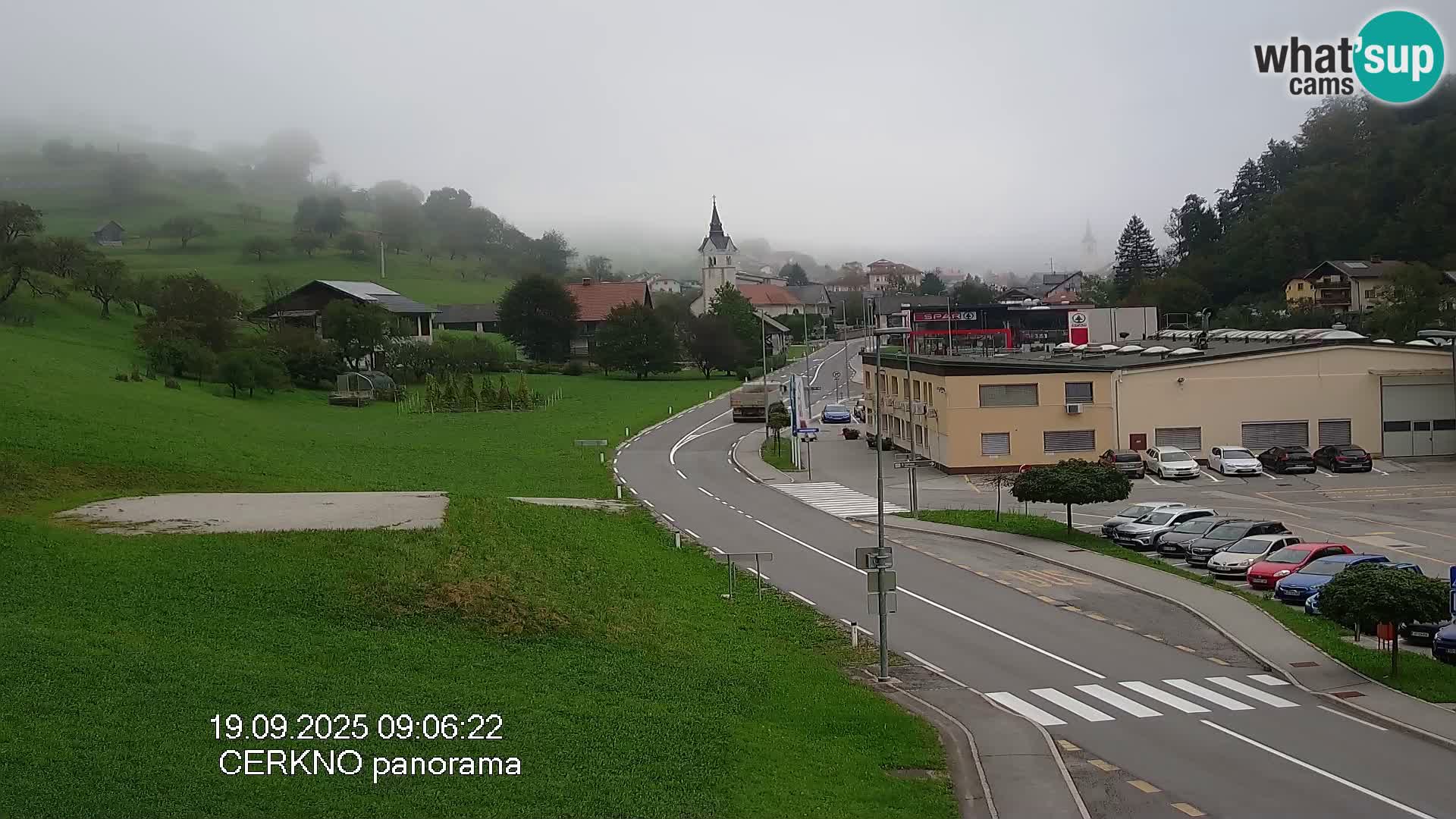 Cerkno city entrance Live Webcam