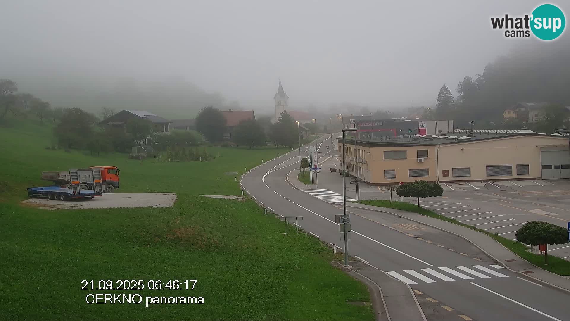 Cerkno city entrance Live Webcam