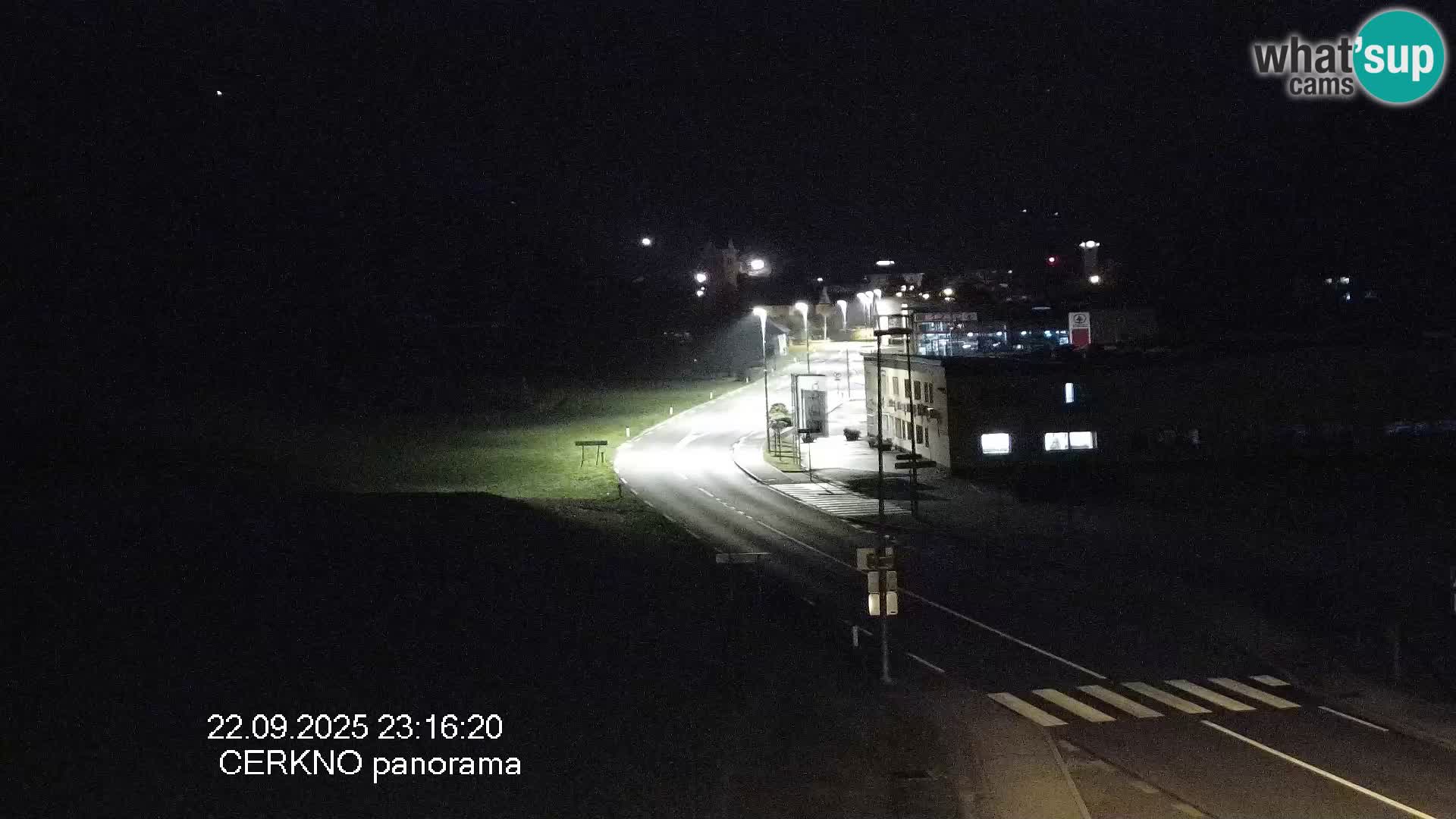 Cerkno city entrance Live Webcam