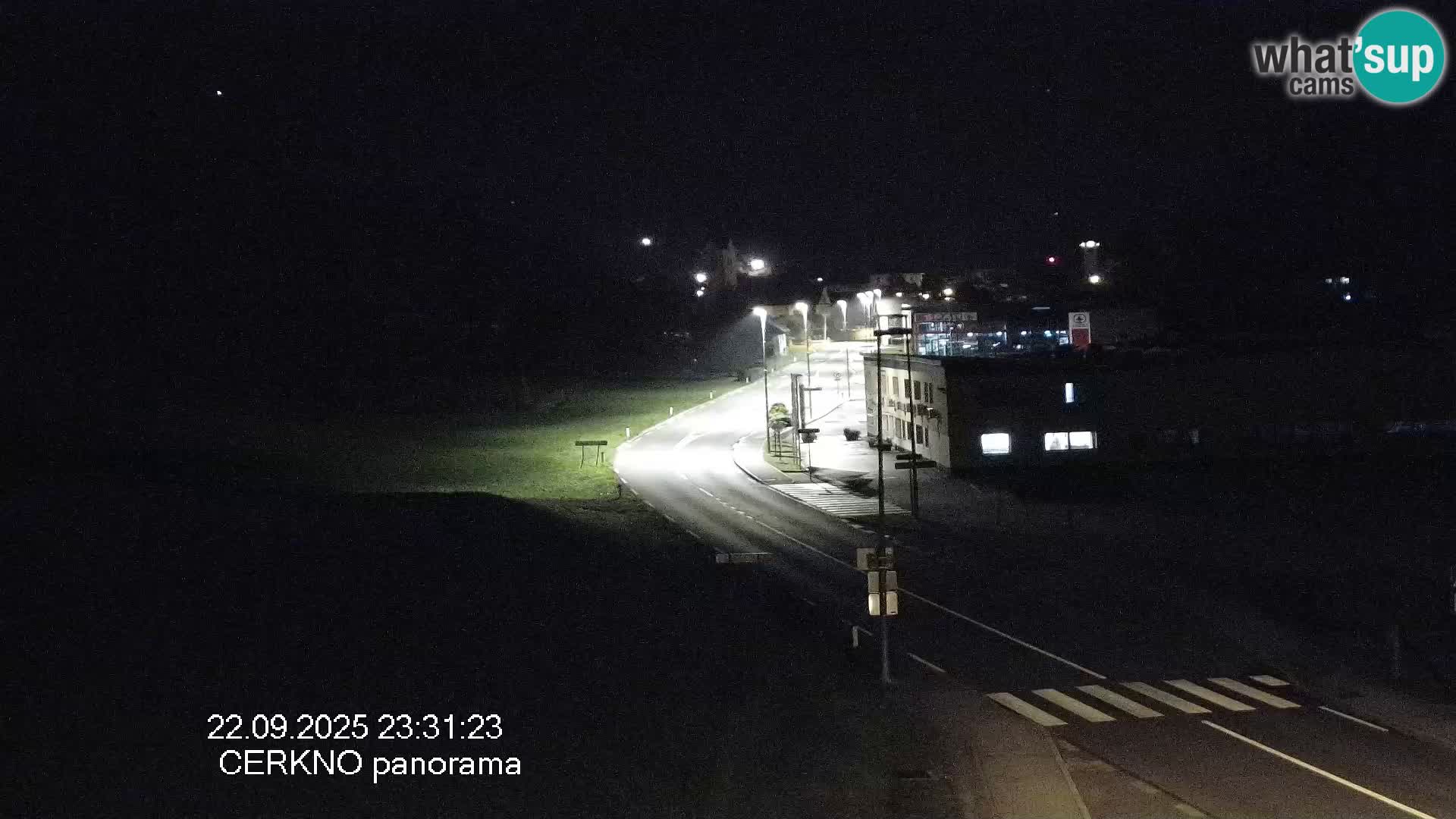 Cerkno city entrance Live Webcam