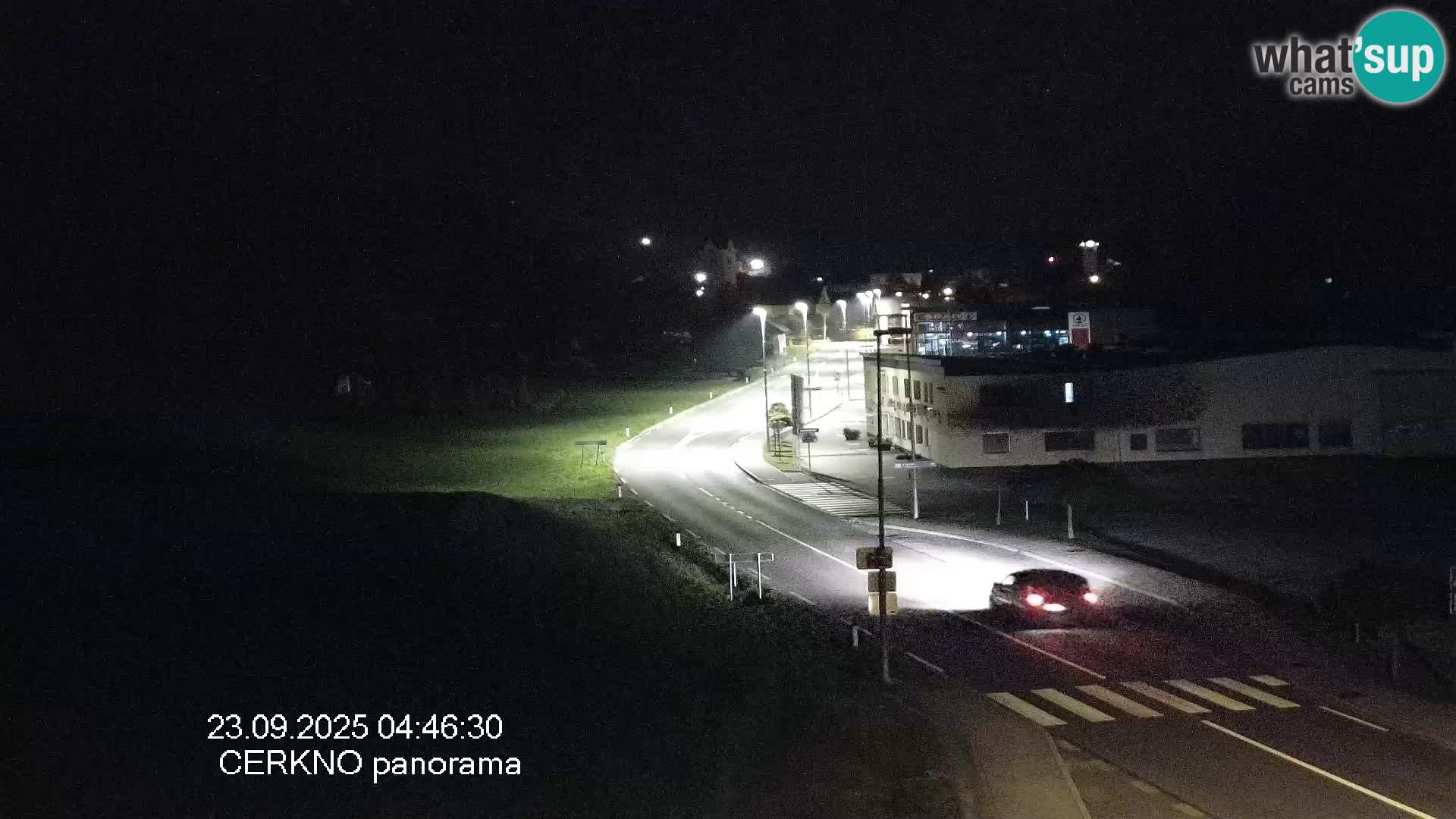 Cerkno entrada a la ciudad Webcam en vivo