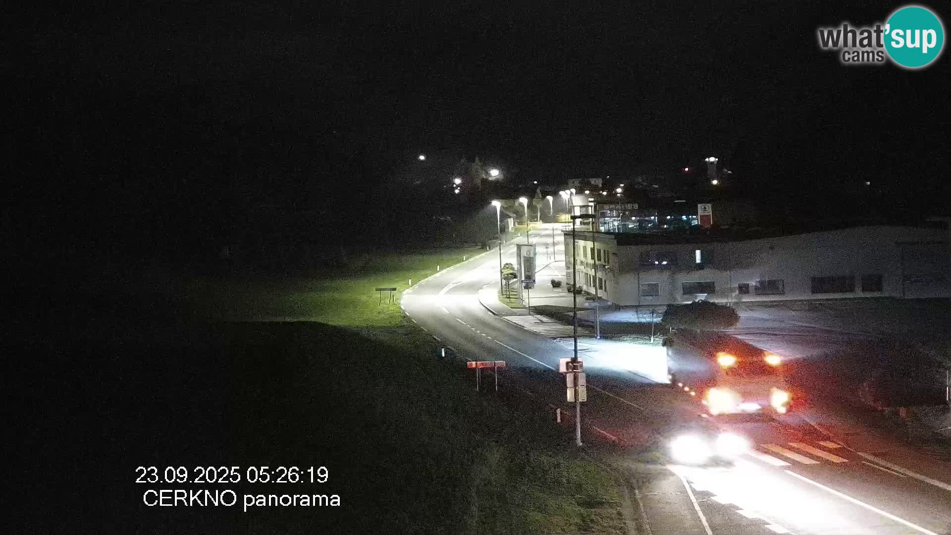 Cerkno city entrance Live Webcam