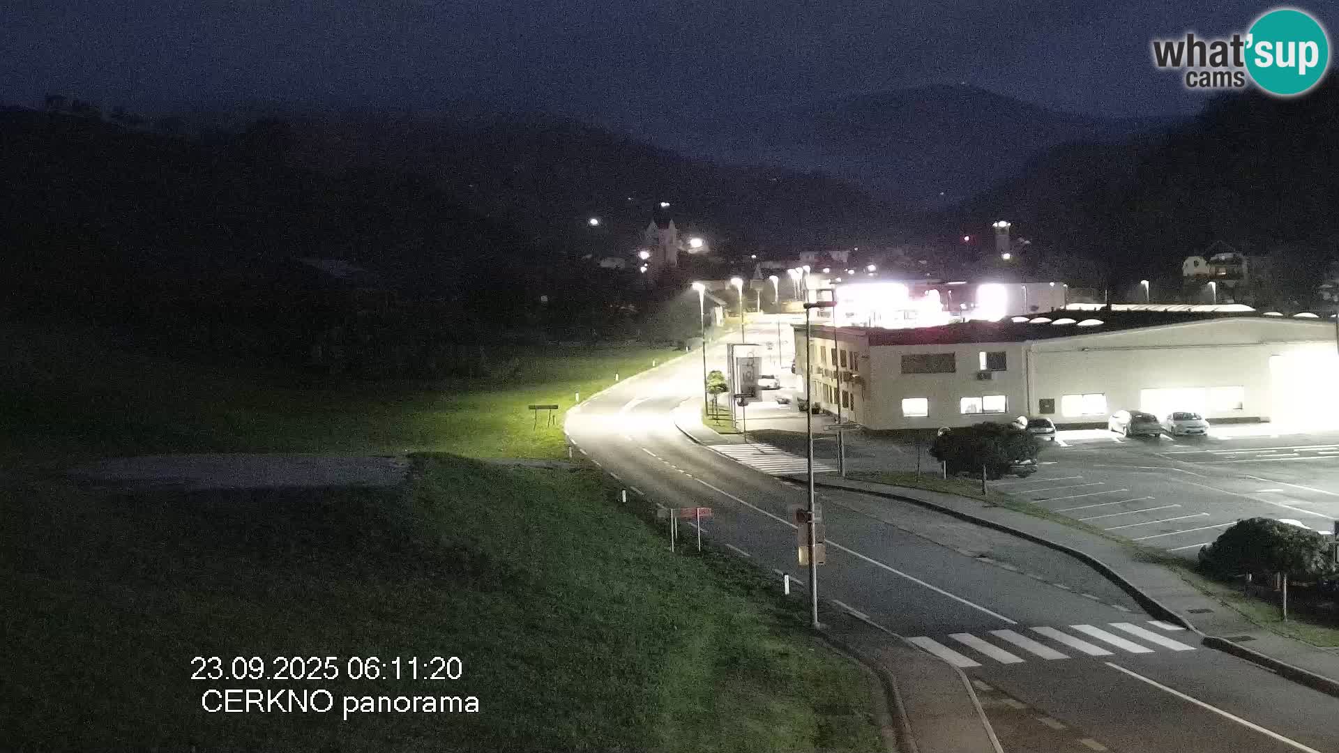 Cerkno city entrance Live Webcam