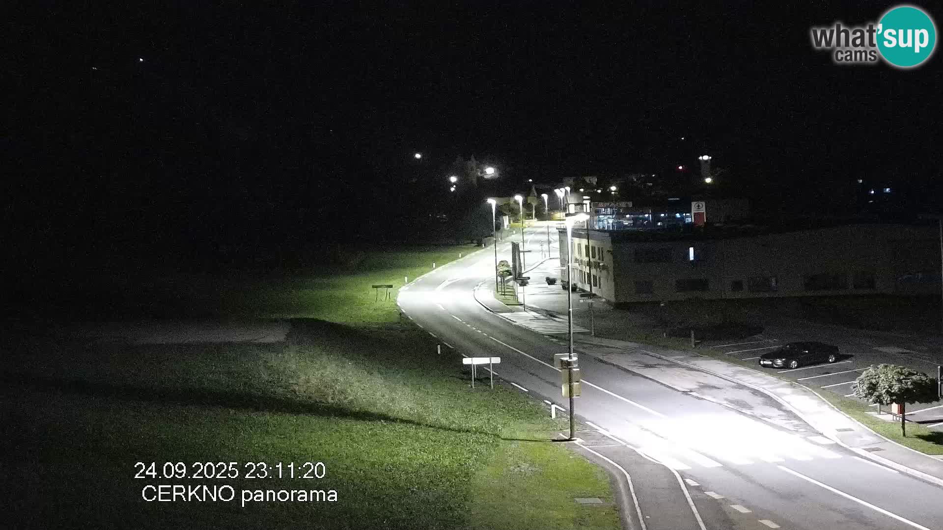 Cerkno city entrance Live Webcam