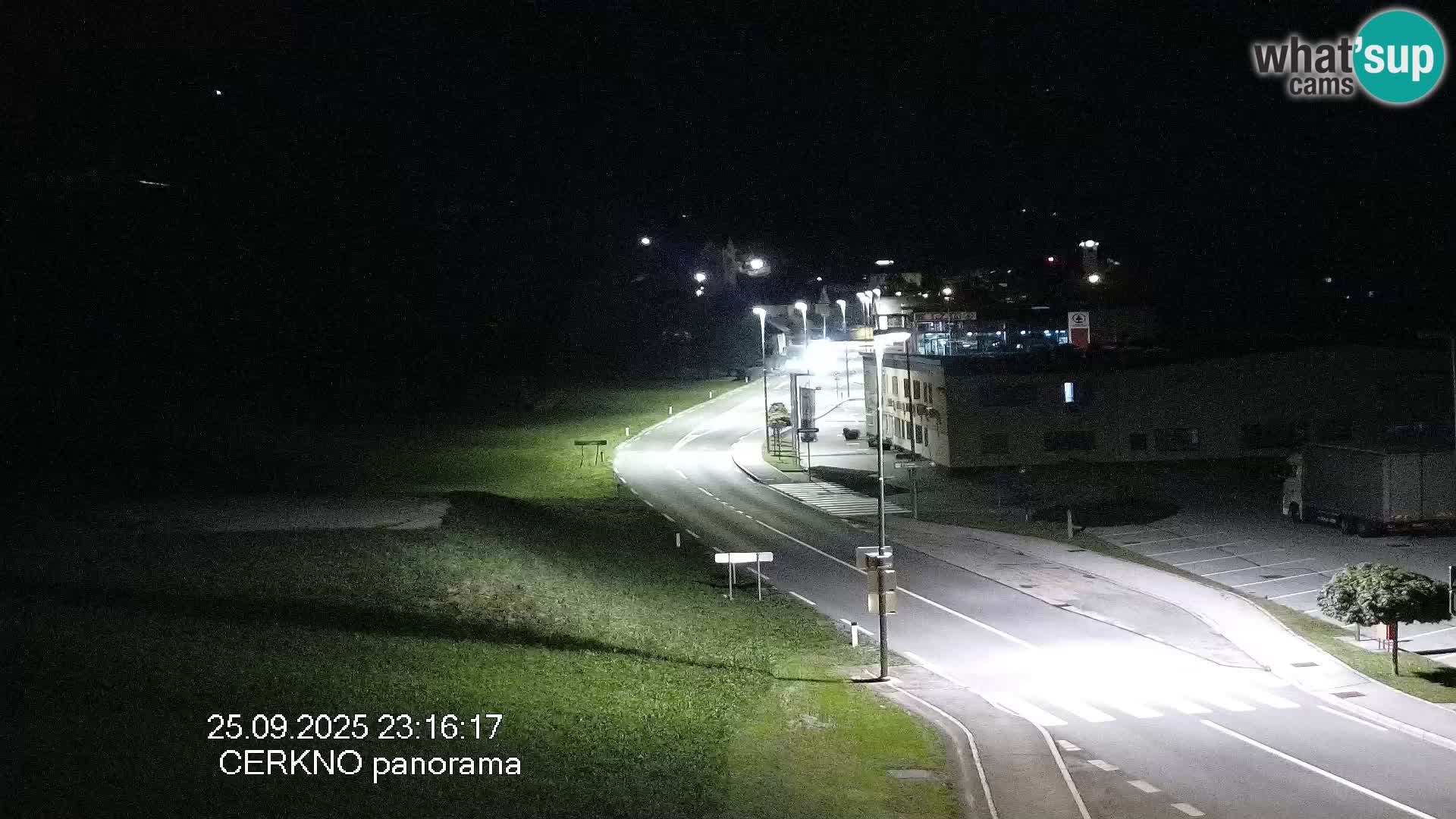 Cerkno city entrance Live Webcam