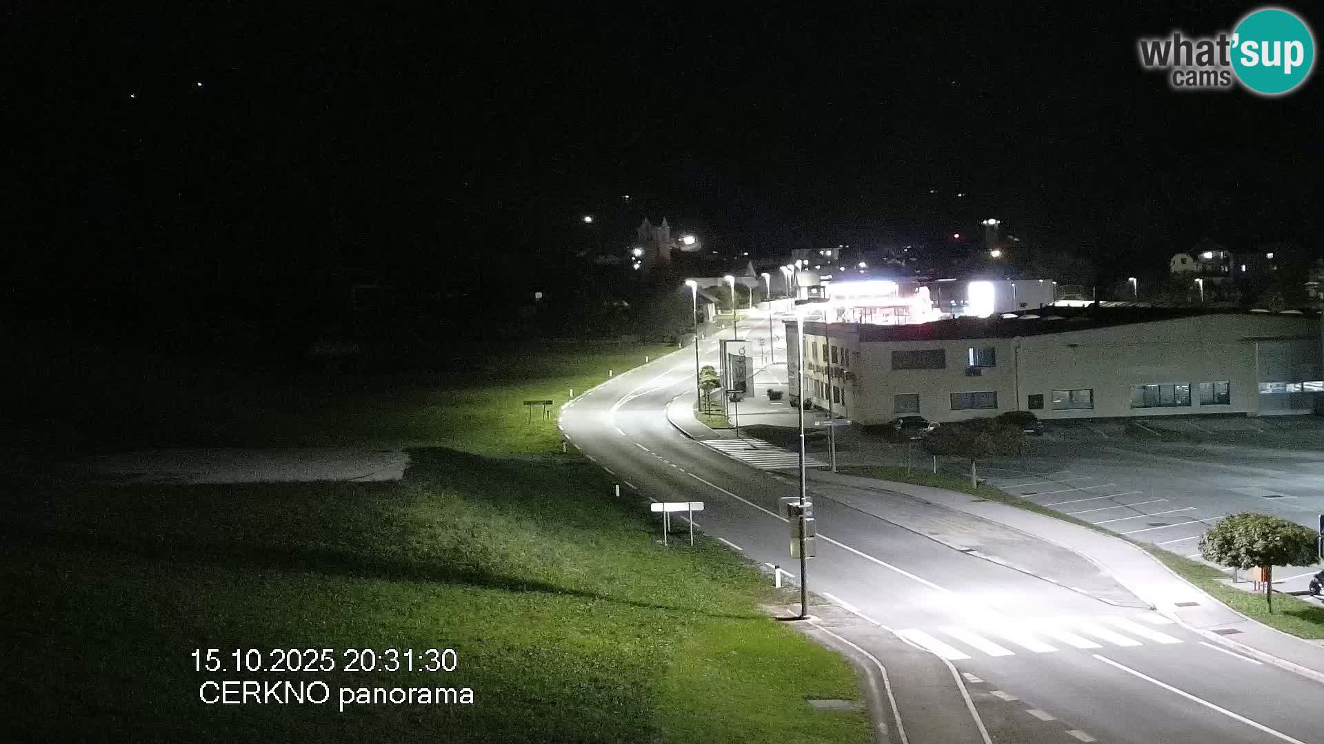 Webcam en direct – Entrée de la ville de Cerkno