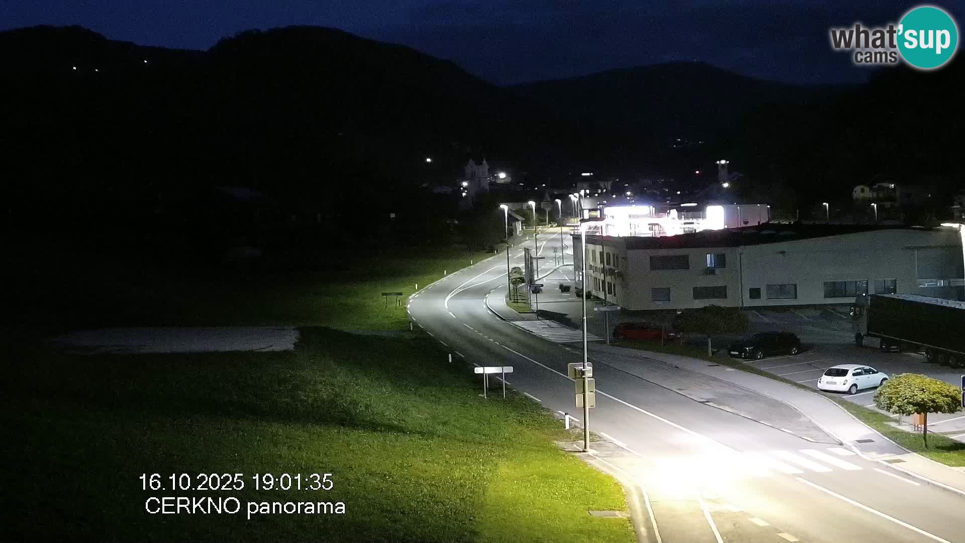 Cerkno entrada a la ciudad Webcam en vivo