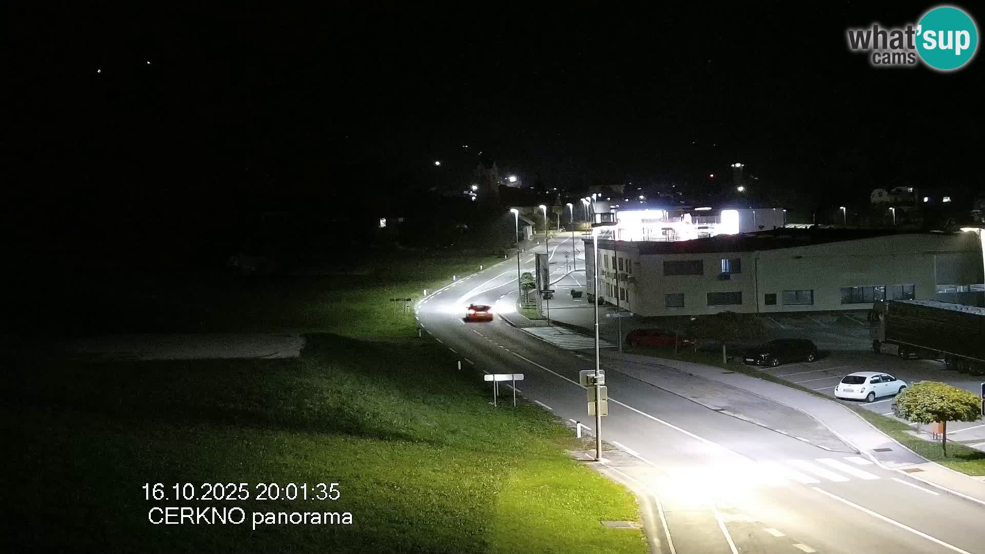 Webcam en direct – Entrée de la ville de Cerkno
