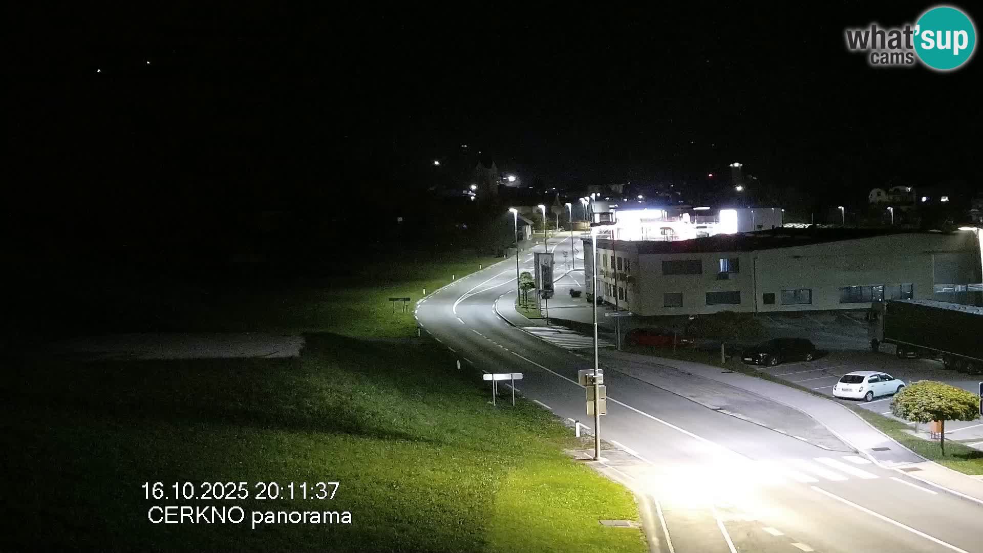 Cerkno city entrance Live Webcam