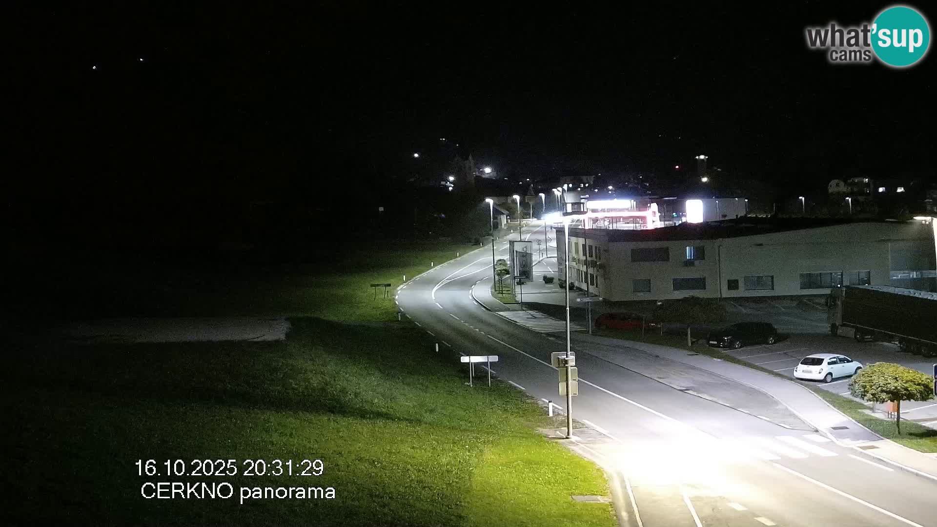 Cerkno city entrance Live Webcam