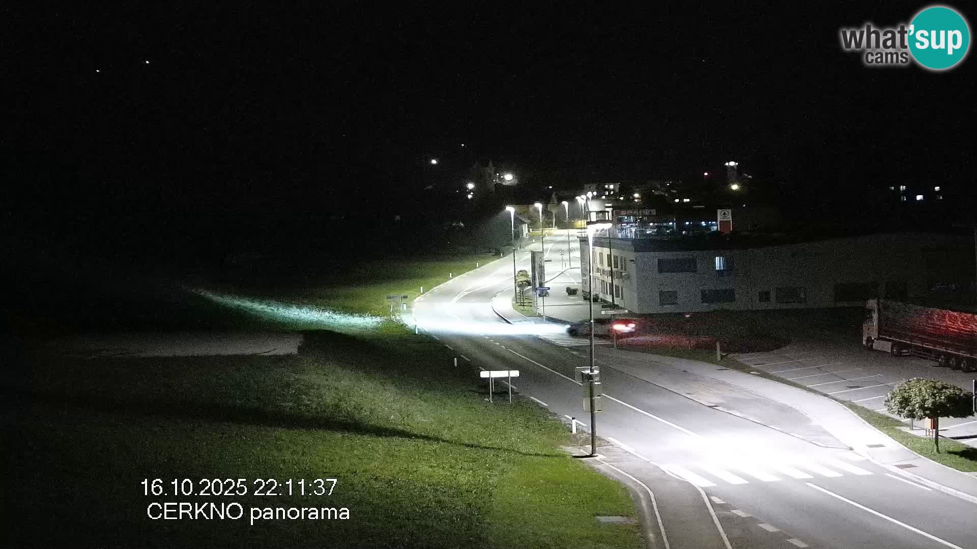 Cerkno entrada a la ciudad Webcam en vivo