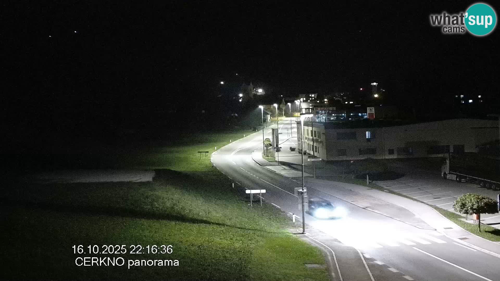 Cerkno entrada a la ciudad Webcam en vivo