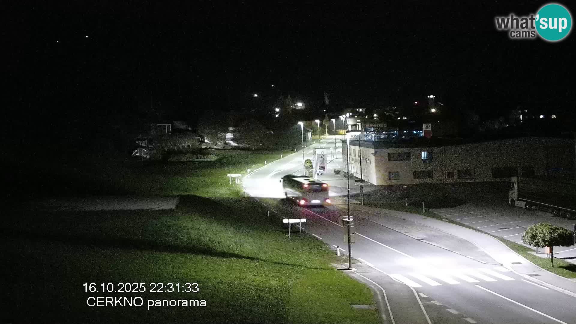 Webcam en direct – Entrée de la ville de Cerkno