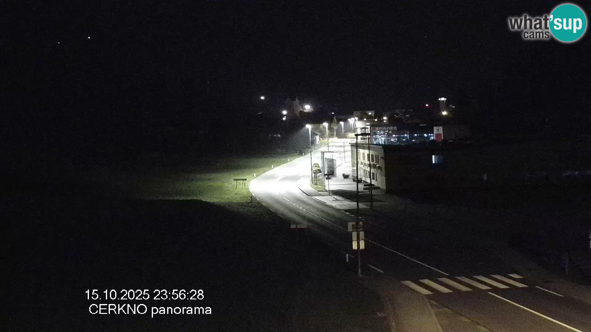 Cerkno city entrance Live Webcam