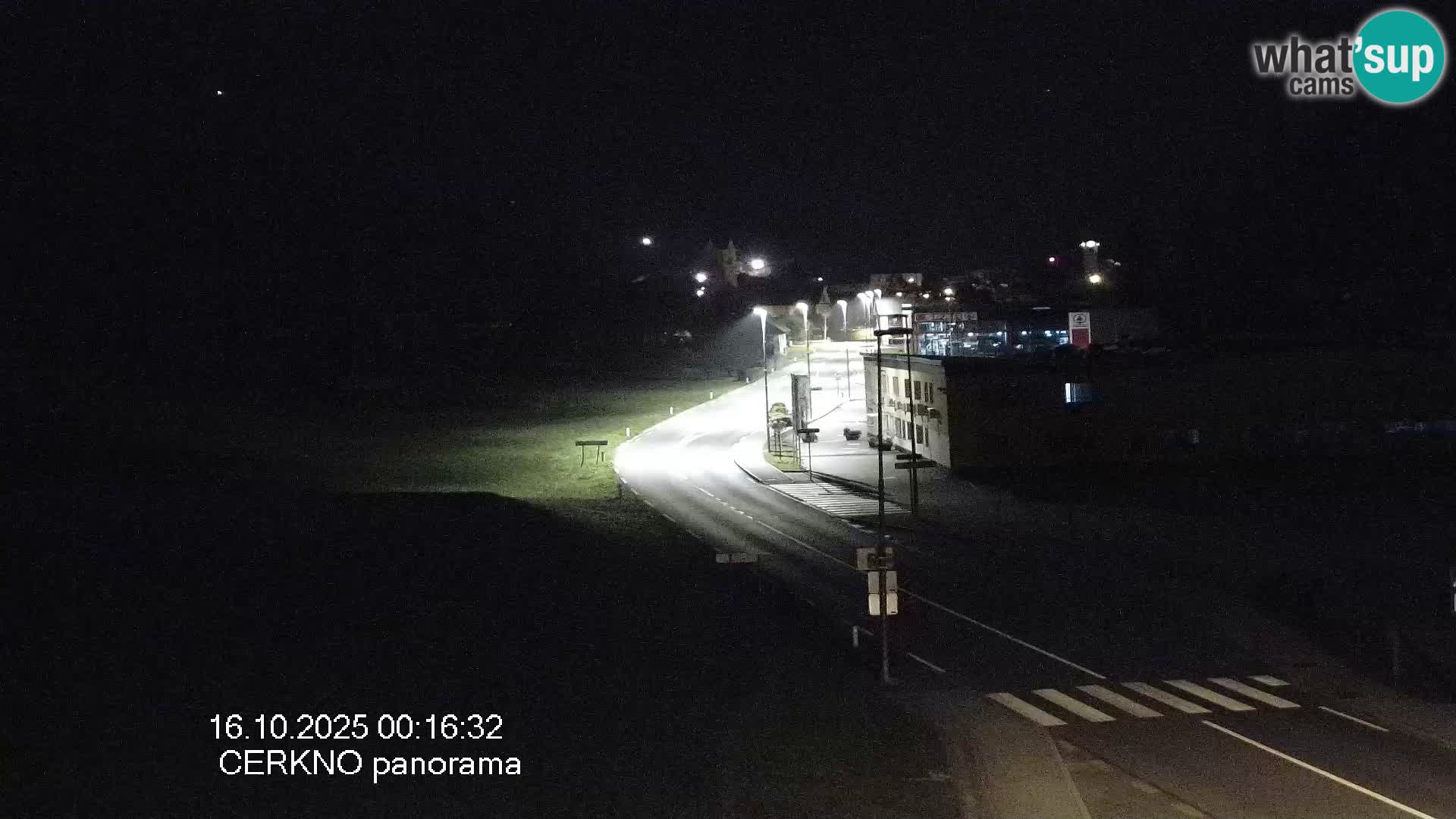Cerkno city entrance Live Webcam