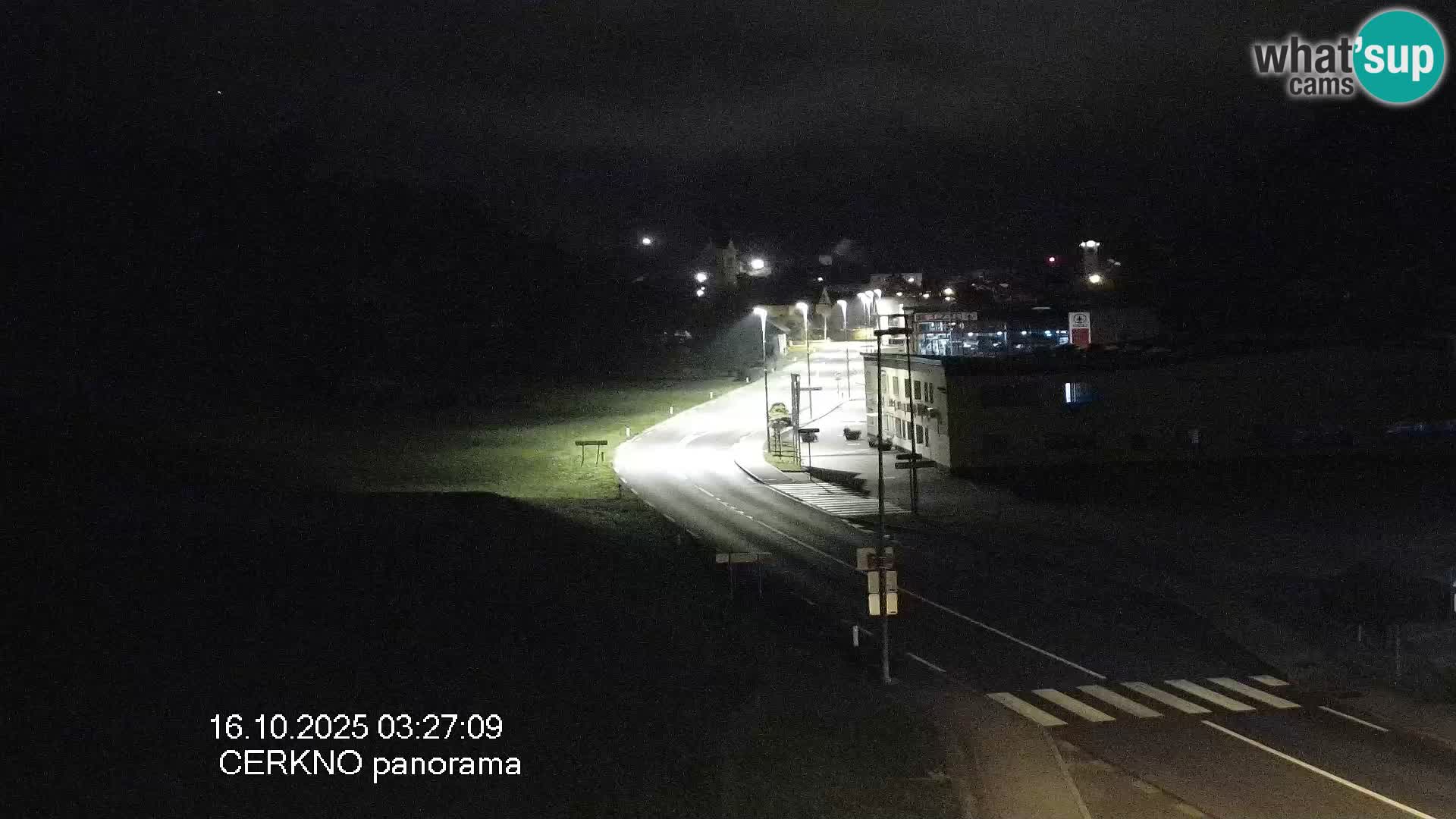 Cerkno city entrance Live Webcam
