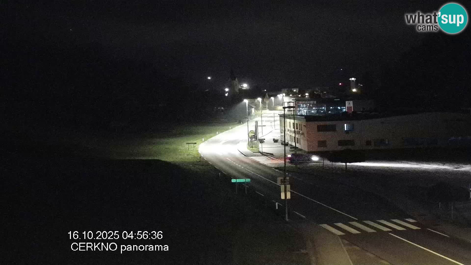 Cerkno entrada a la ciudad Webcam en vivo