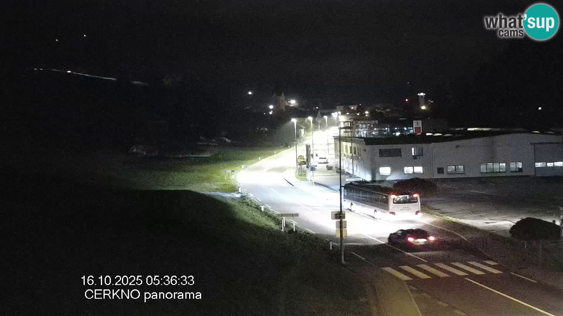 Cerkno city entrance Live Webcam