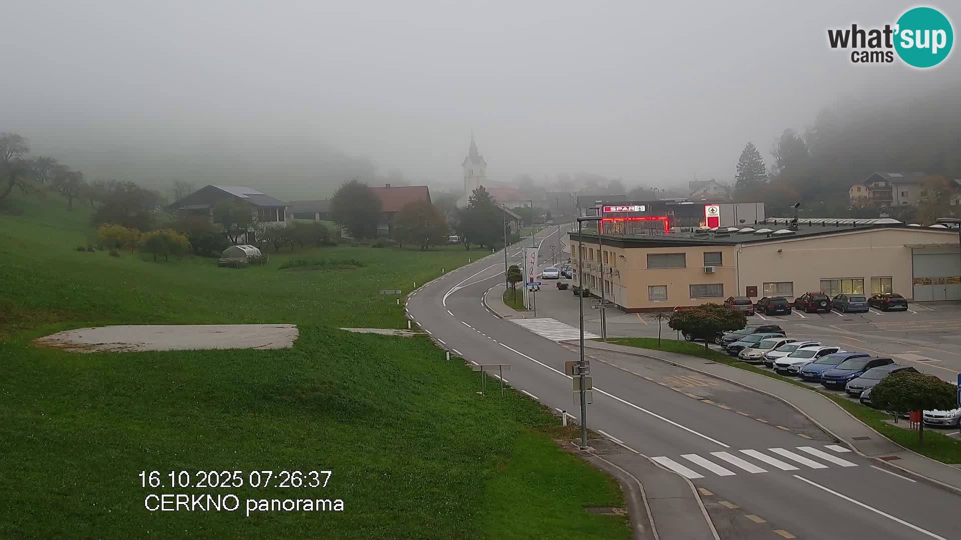 Cerkno city entrance Live Webcam