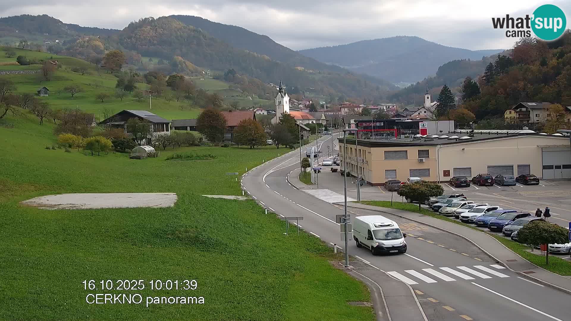Cerkno city entrance Live Webcam