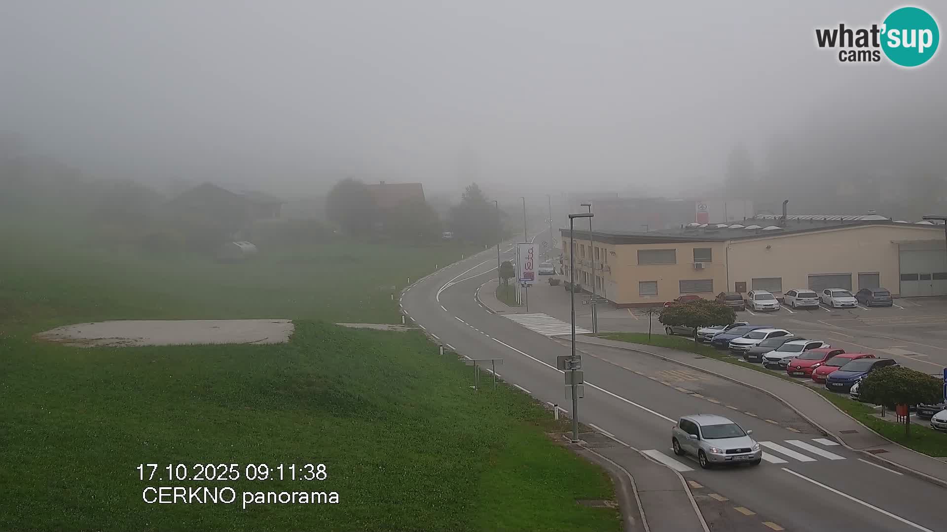 Cerkno entrada a la ciudad Webcam en vivo