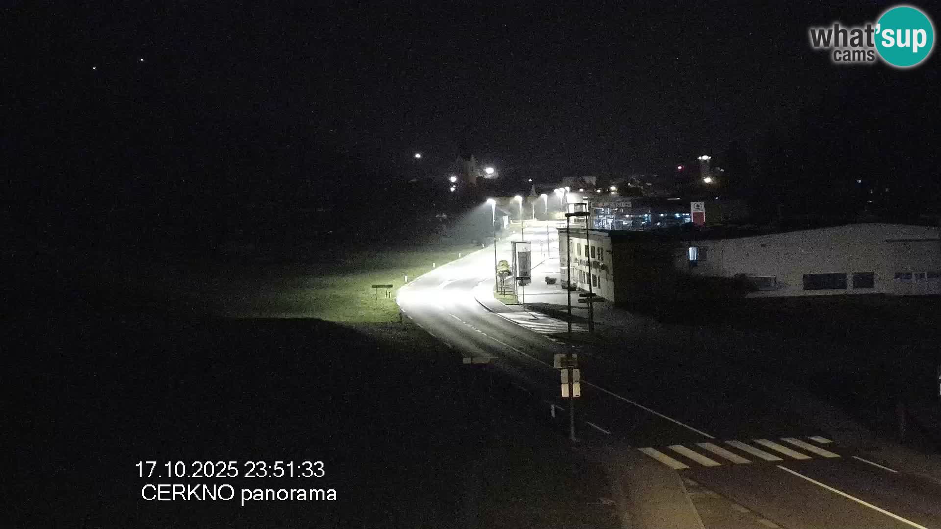 Cerkno city entrance Live Webcam