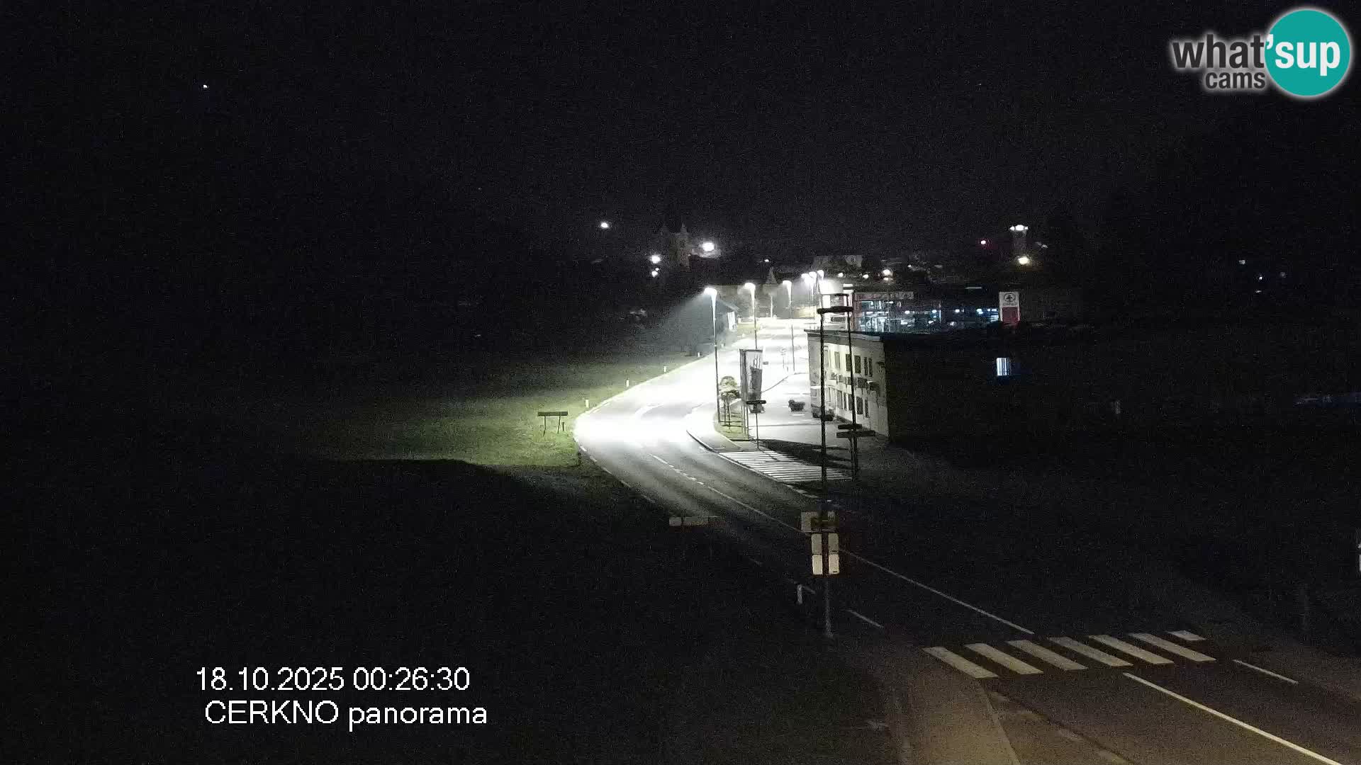 Webcam en direct – Entrée de la ville de Cerkno