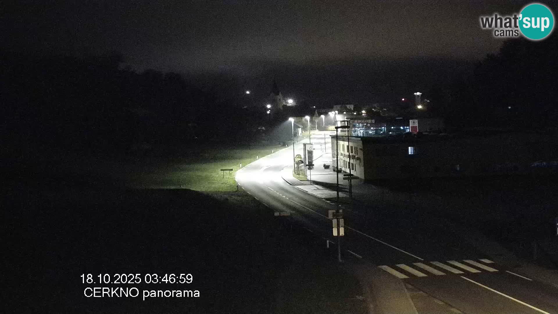 Cerkno entrada a la ciudad Webcam en vivo