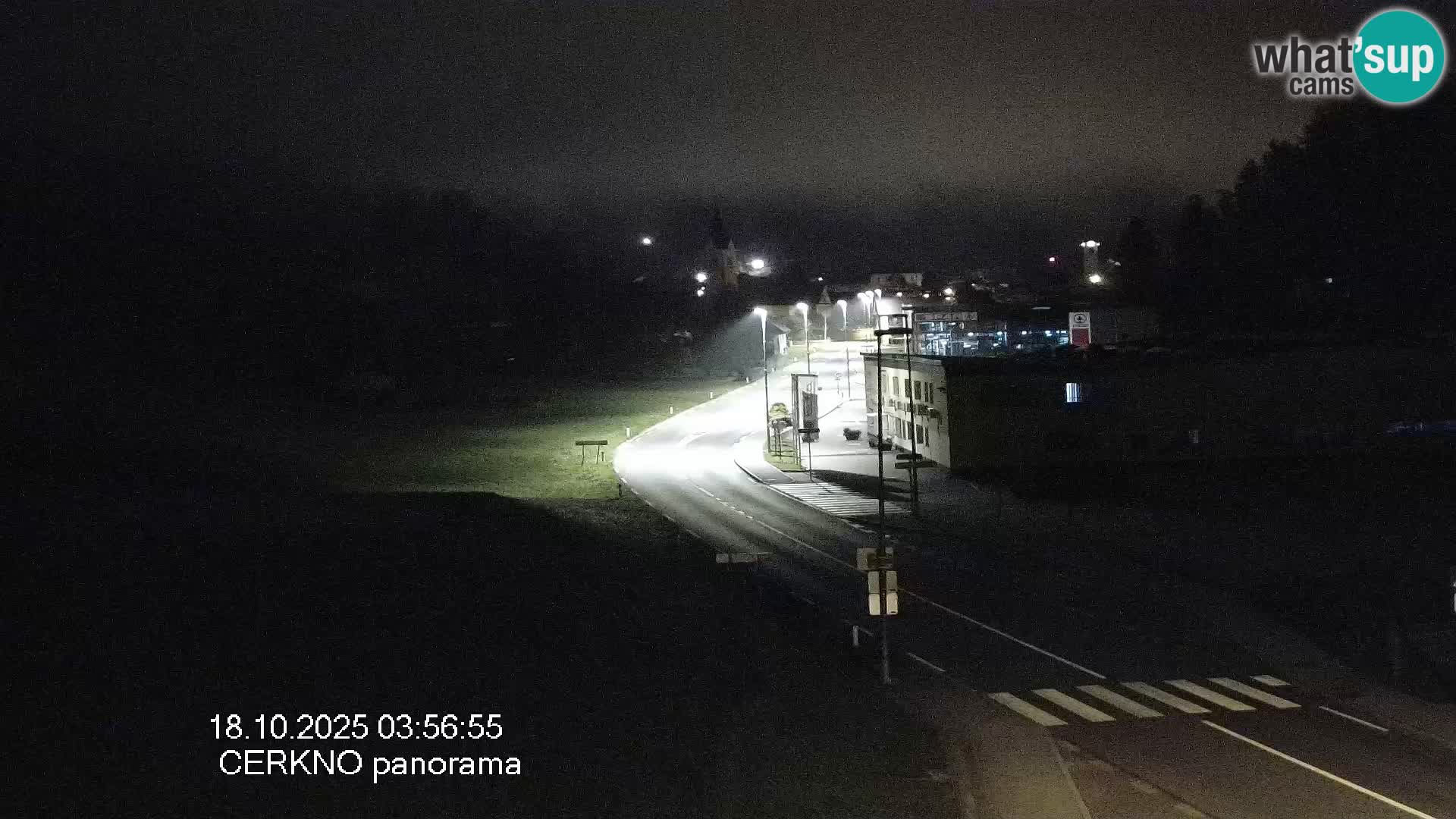 Webcam en direct – Entrée de la ville de Cerkno