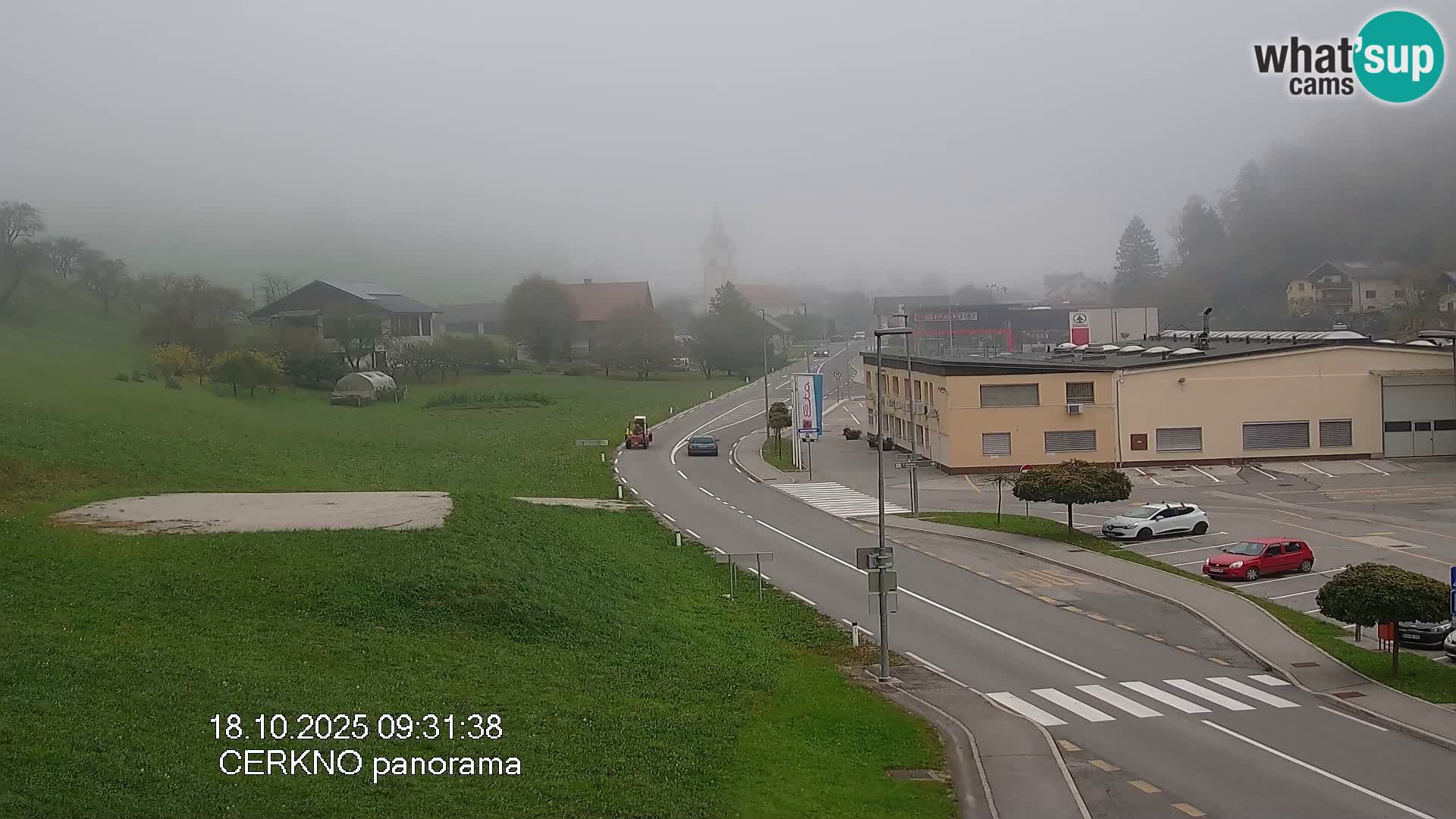 Cerkno entrada a la ciudad Webcam en vivo