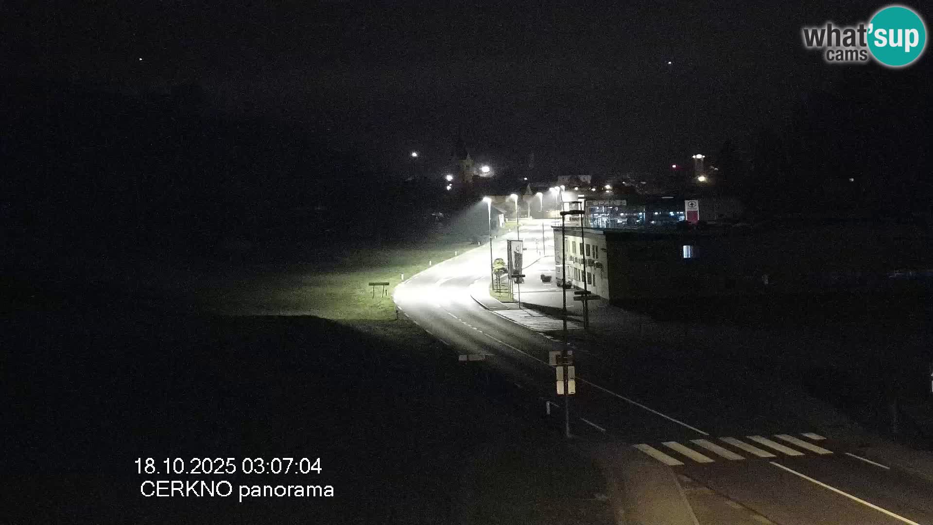 Webcam en direct – Entrée de la ville de Cerkno