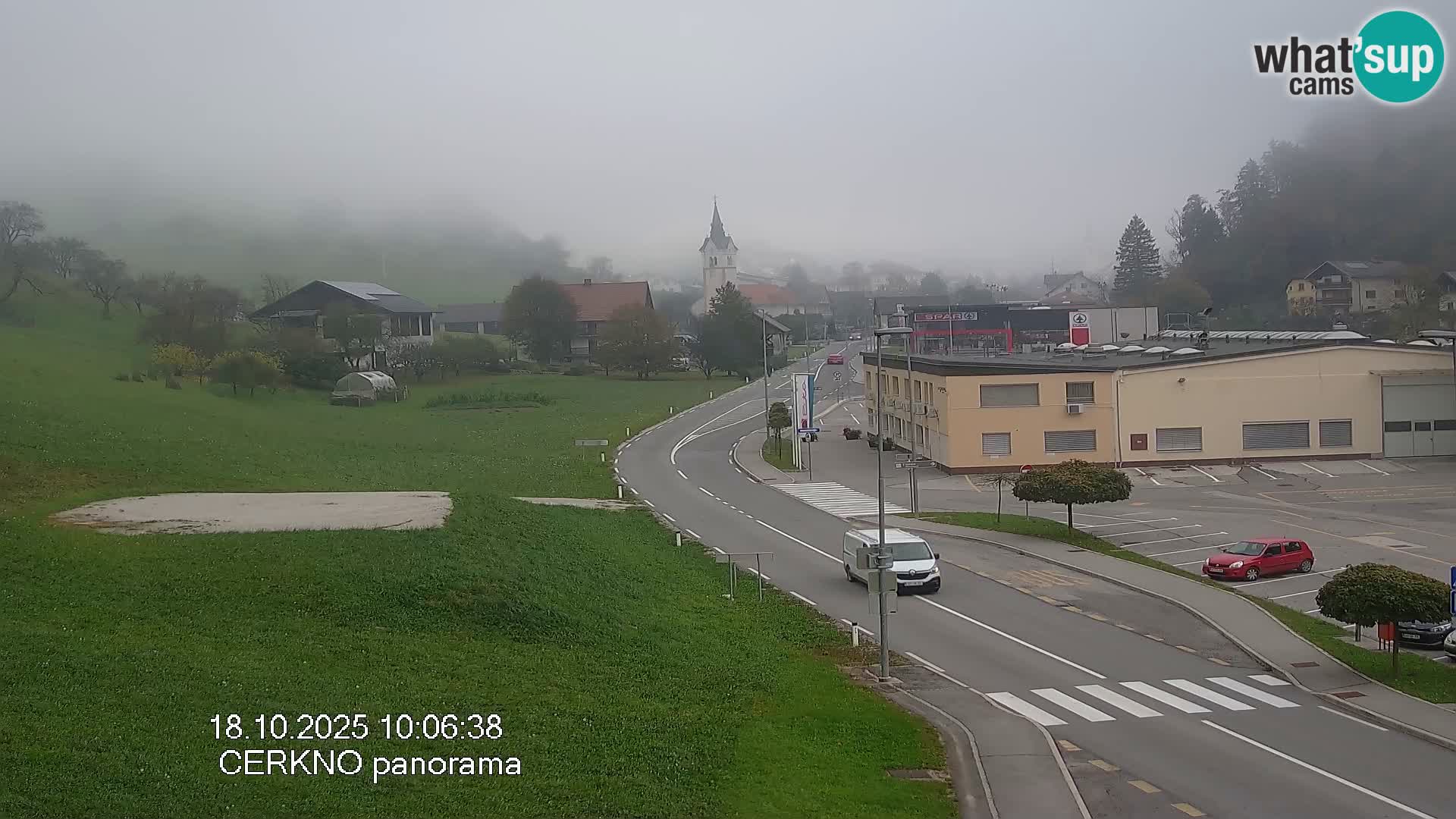 Cerkno entrada a la ciudad Webcam en vivo