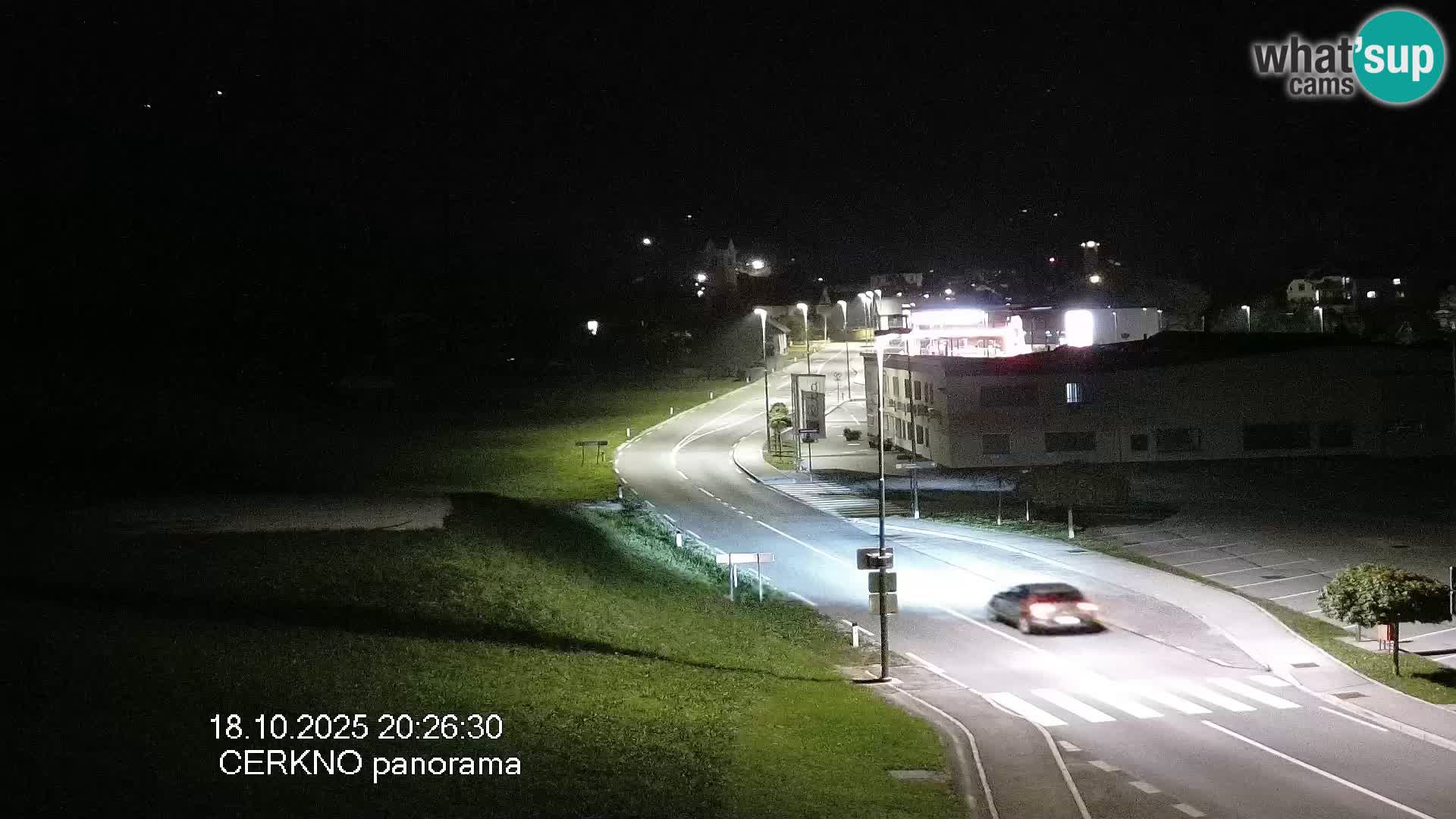 Webcam en direct – Entrée de la ville de Cerkno