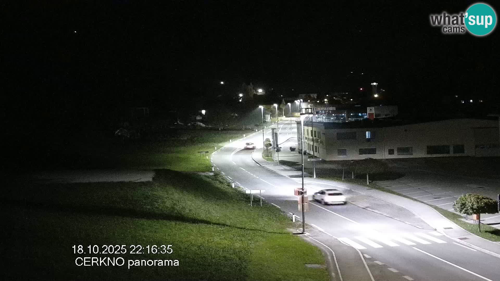 Cerkno city entrance Live Webcam