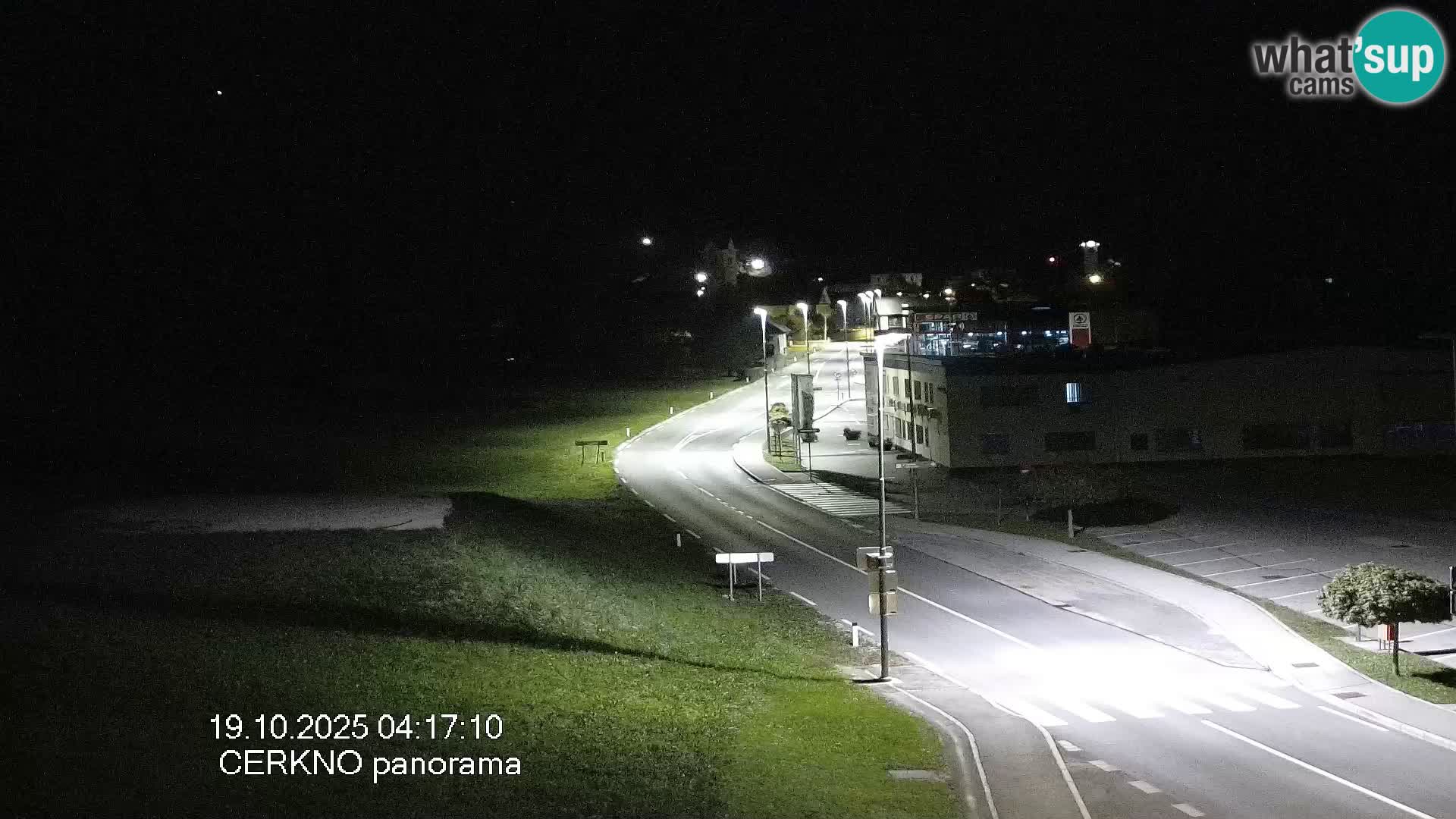 Webcam en direct – Entrée de la ville de Cerkno