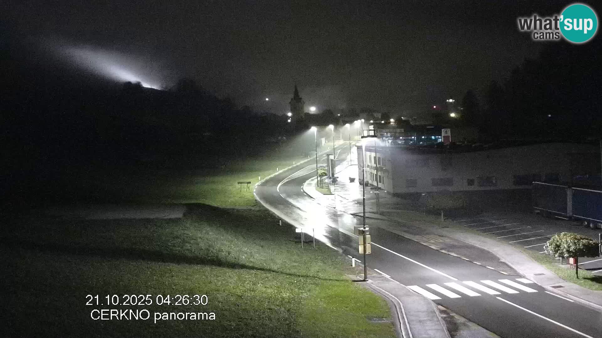 Cerkno city entrance Live Webcam