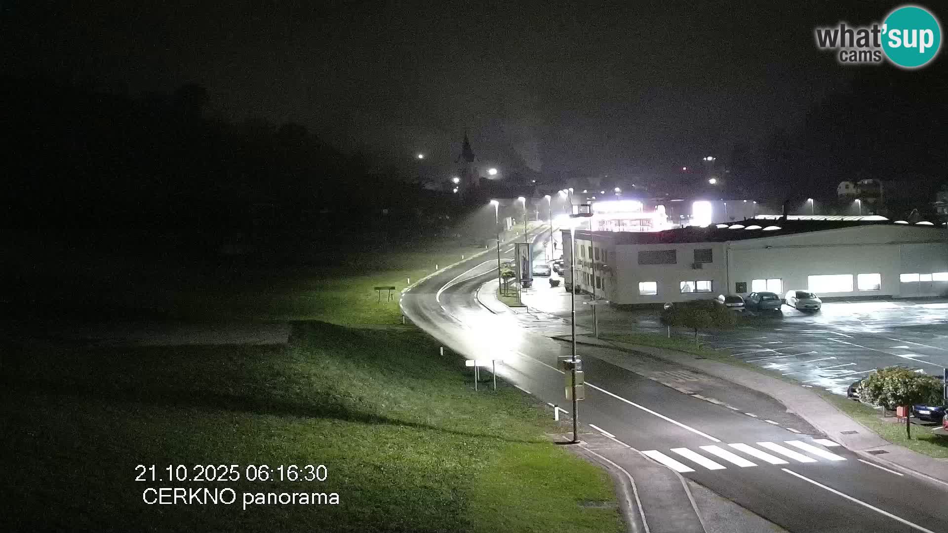 Cerkno city entrance Live Webcam