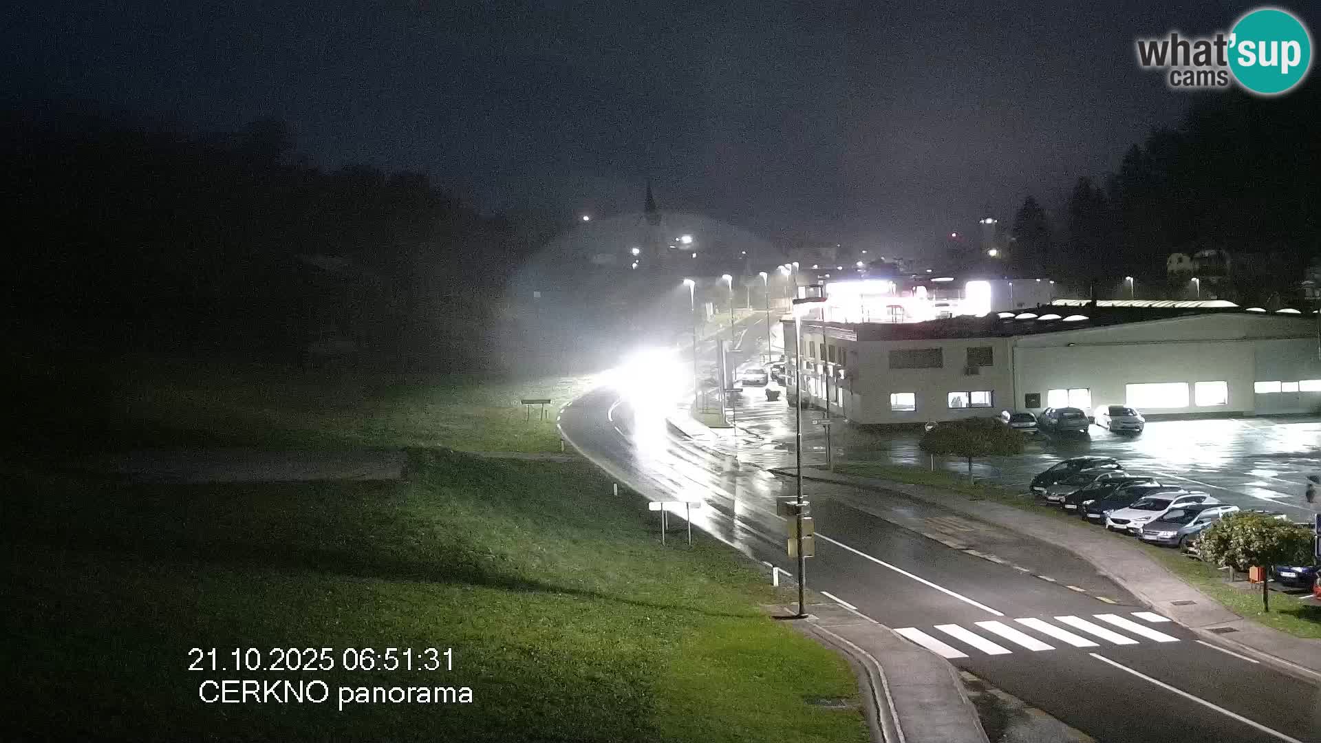 Webcam en direct – Entrée de la ville de Cerkno