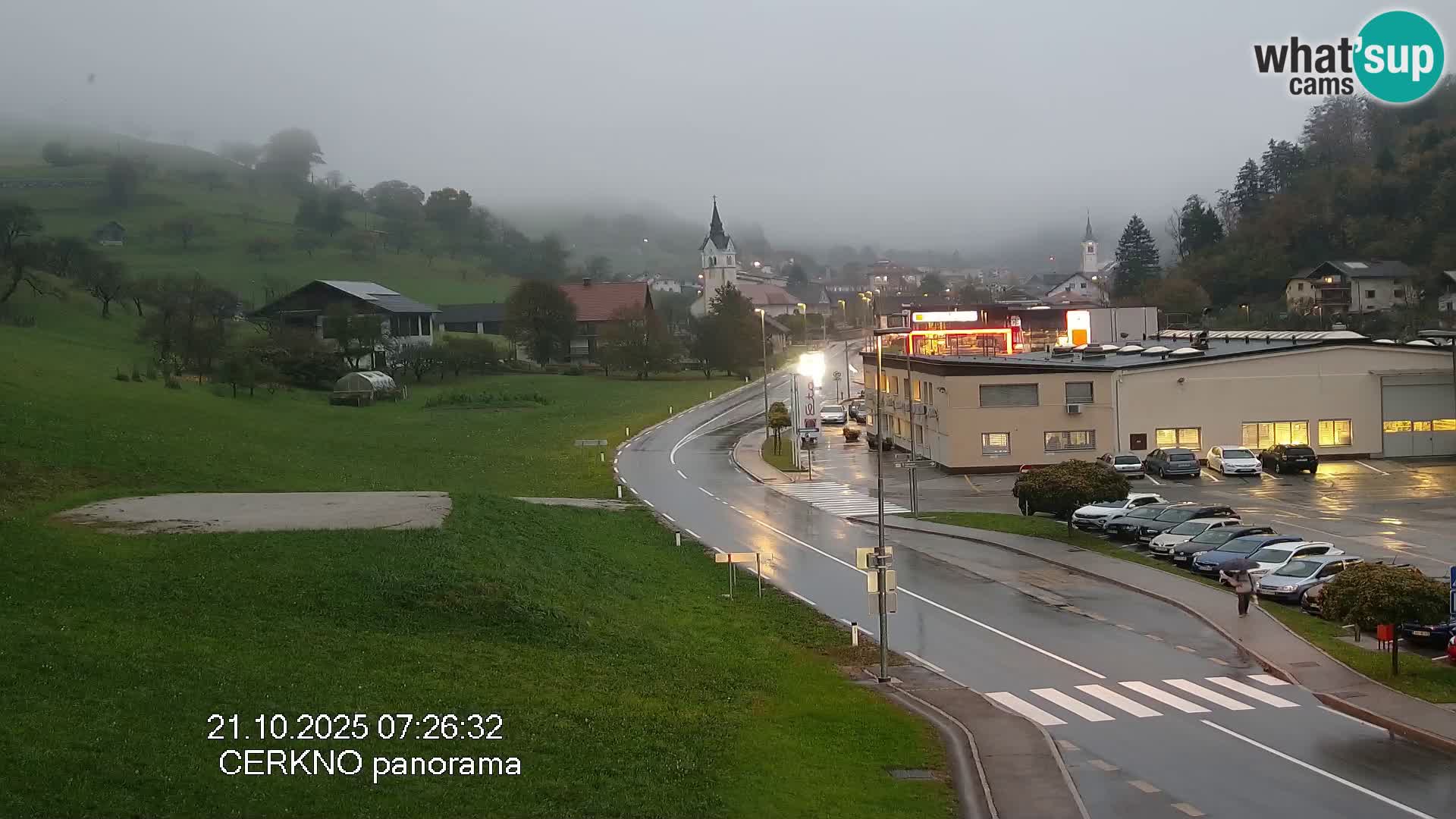 Cerkno entrada a la ciudad Webcam en vivo