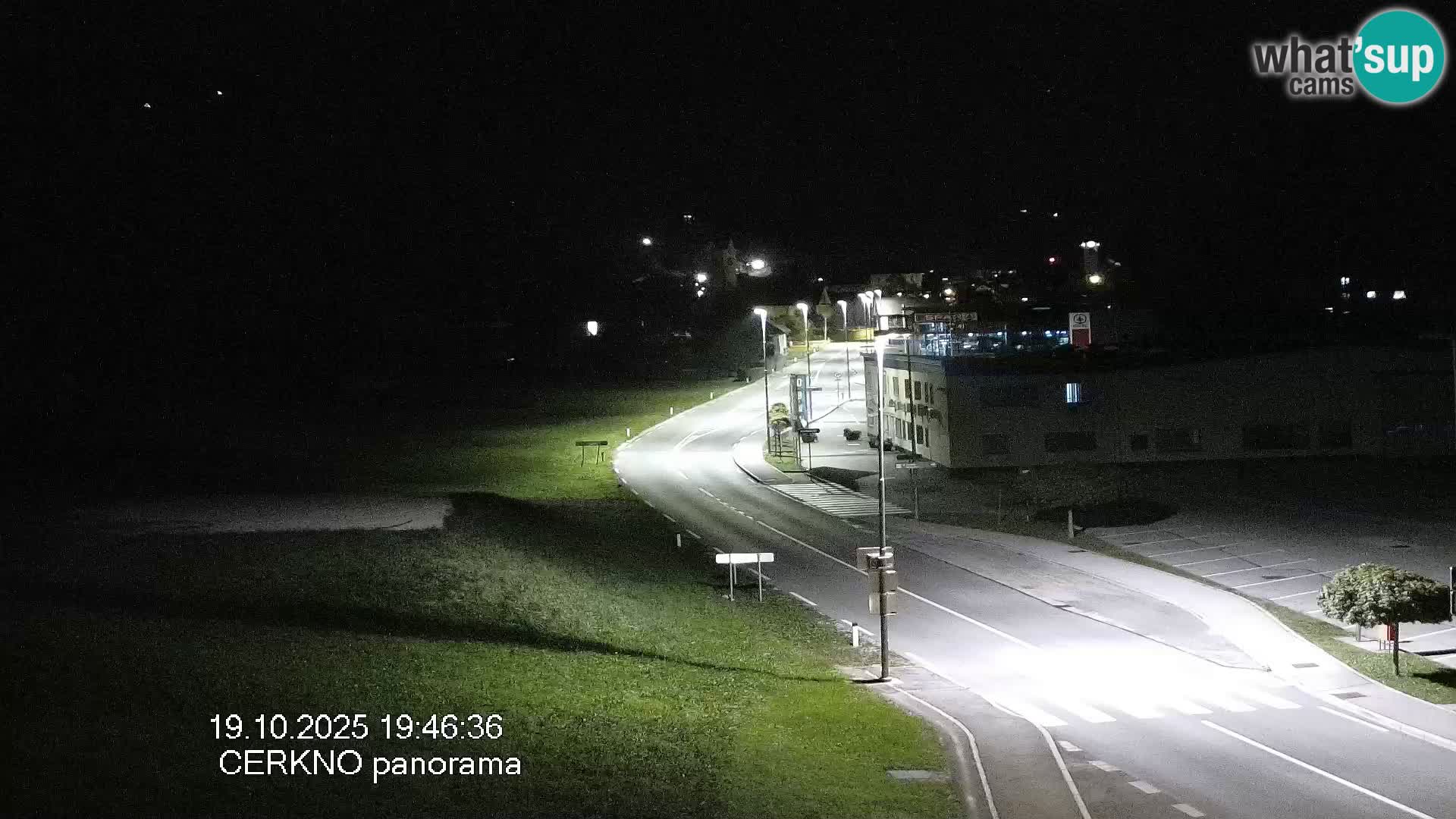 Cerkno city entrance Live Webcam