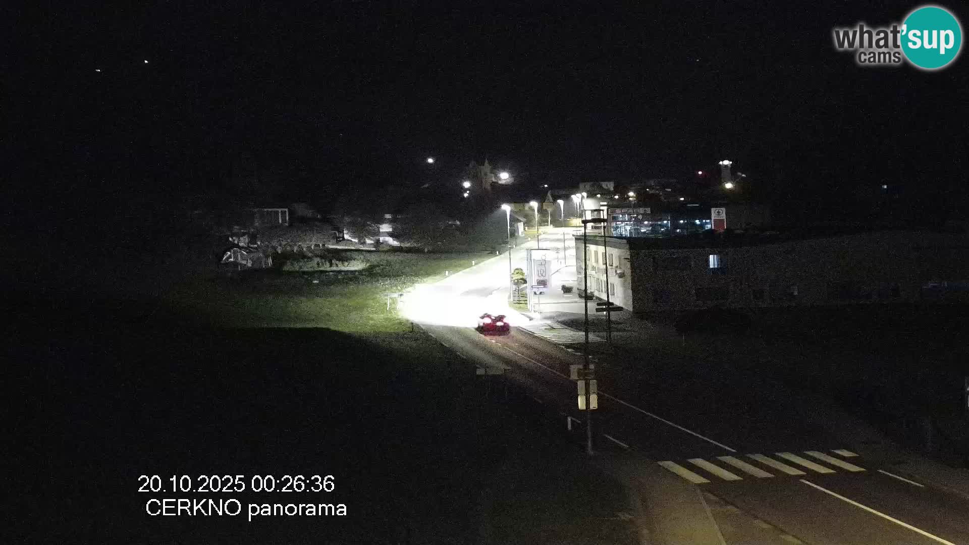 Cerkno entrada a la ciudad Webcam en vivo