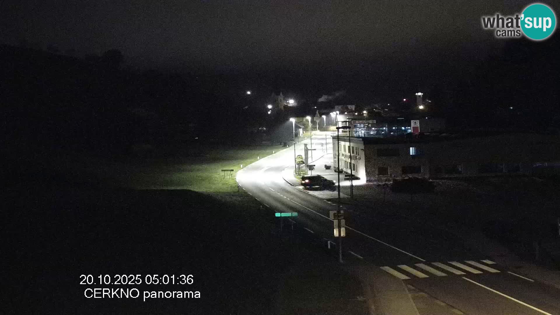 Cerkno city entrance Live Webcam