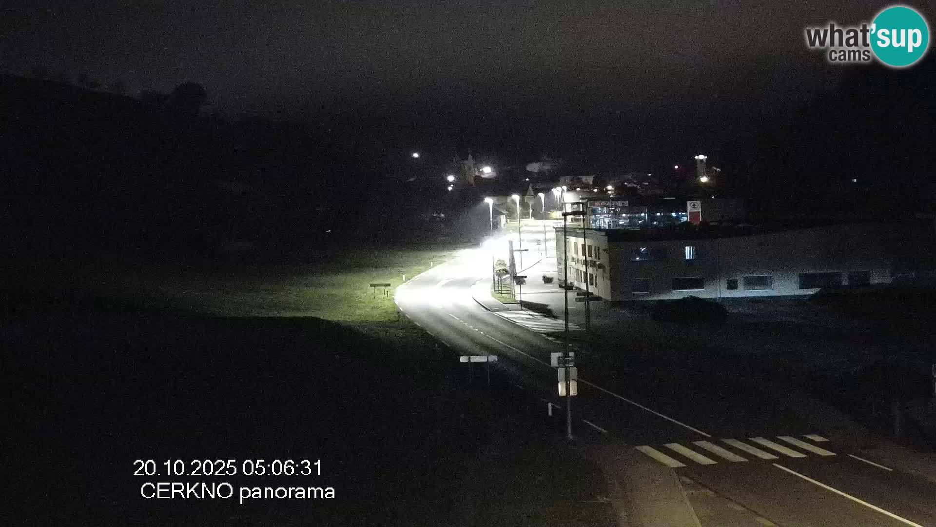 Cerkno city entrance Live Webcam
