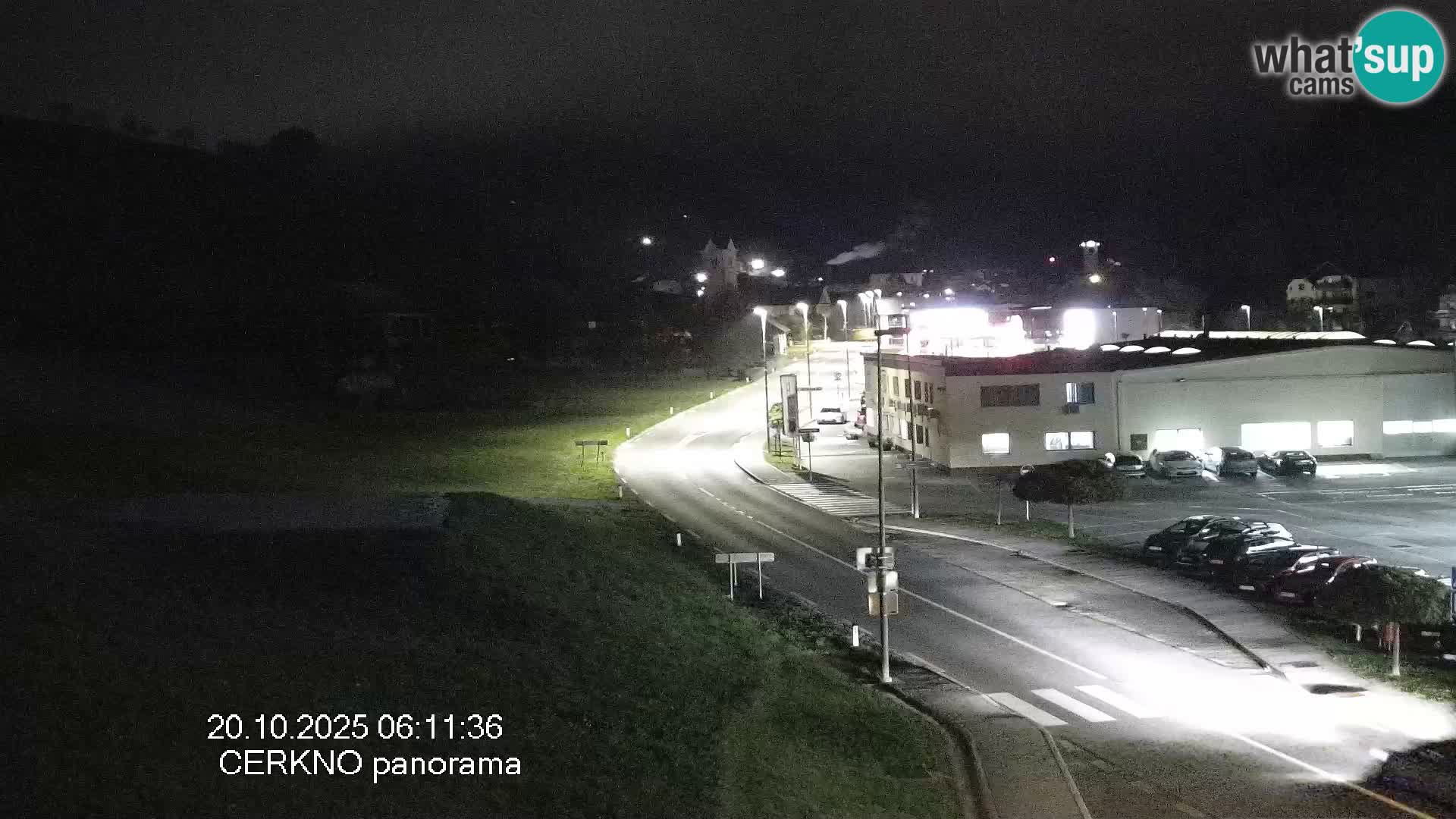 Webcam en direct – Entrée de la ville de Cerkno