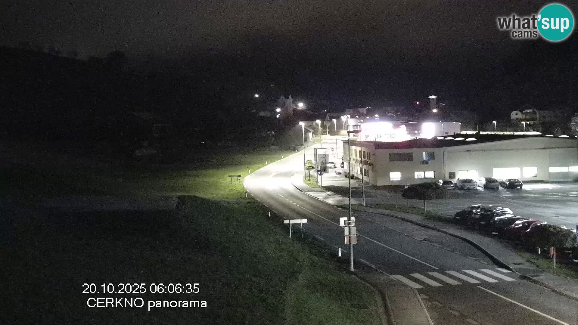 Webcam en direct – Entrée de la ville de Cerkno