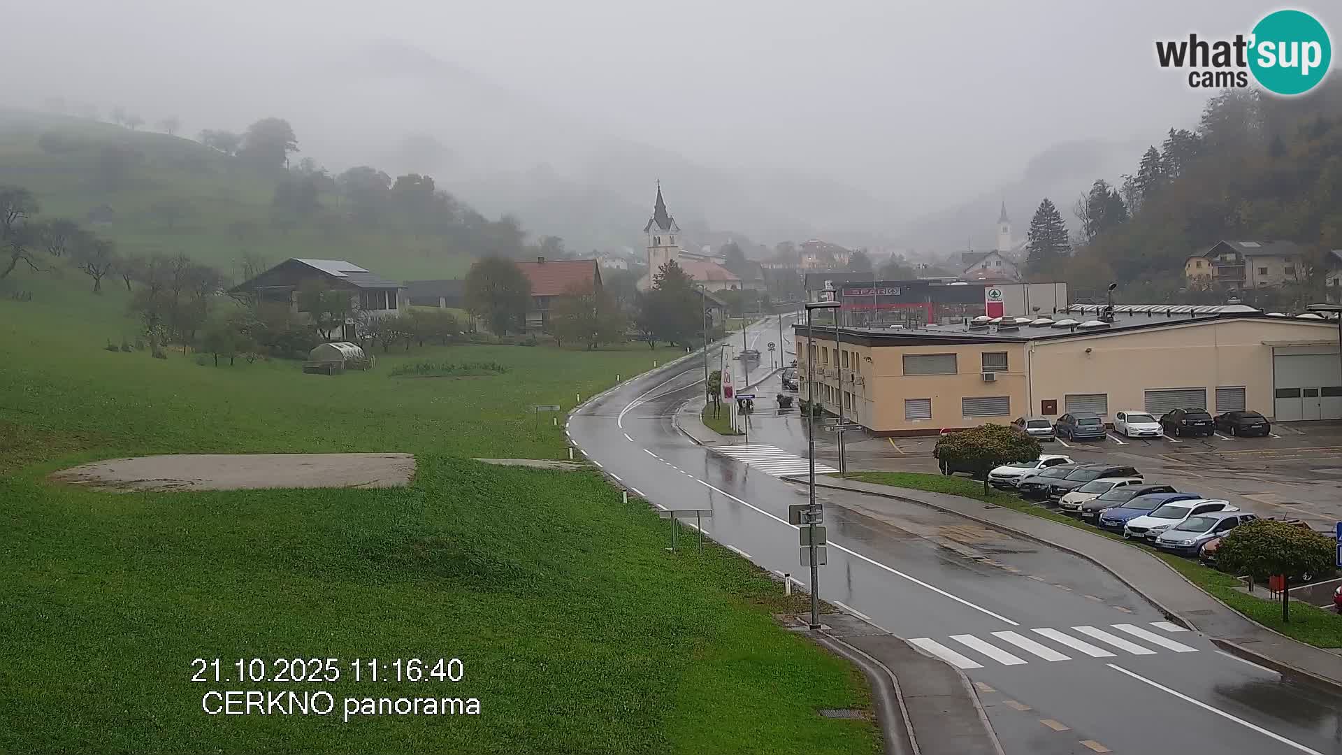 Cerkno city entrance Live Webcam